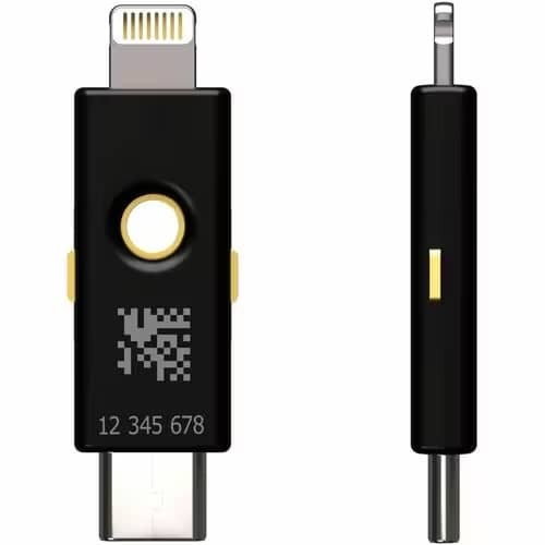YUBICO 100930 YubiKey 5Ci Security Token - Smart card (PIV), OTP, OATH, HOTP