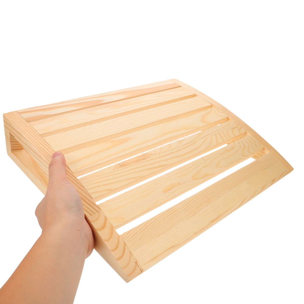 Natural Wooden Sauna Pillow Headrest - Ergonomic Sauna Cushion For Neck And