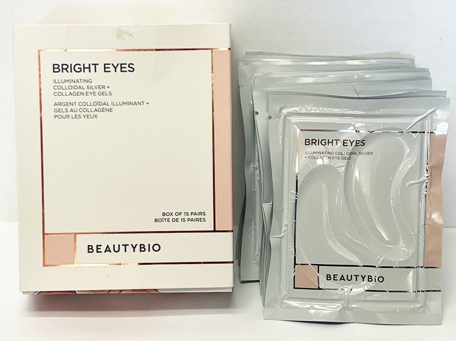 15pc BeautyBio Bright Eyes Illuminating Colloidal Collagen Eye Gels rejuvenating
