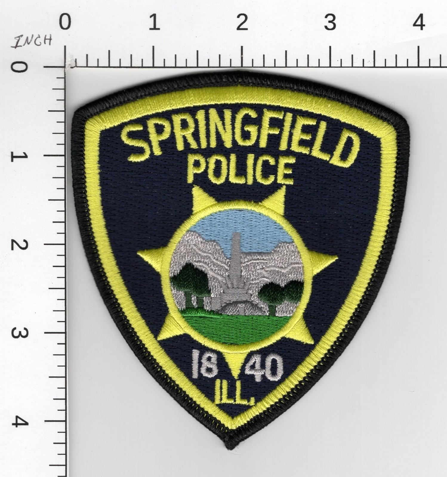 SPRINGFIELD ILLINOIS ^^^ COLLECTIBLE CAPITAL POLICE EMBROIDERED PATCH