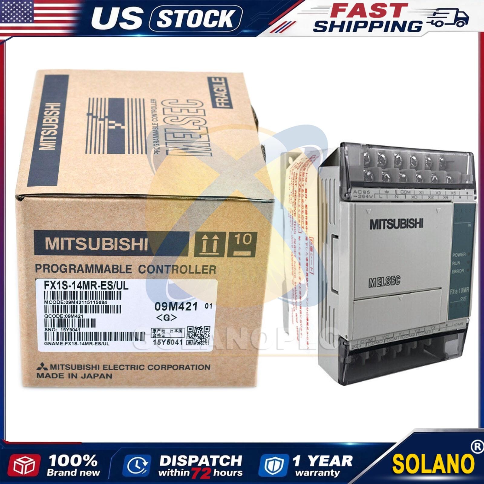 New In Box MITSUBISHI FX1S-14MR-ES/UL (FX1S14MRESUL) Programmable Controller