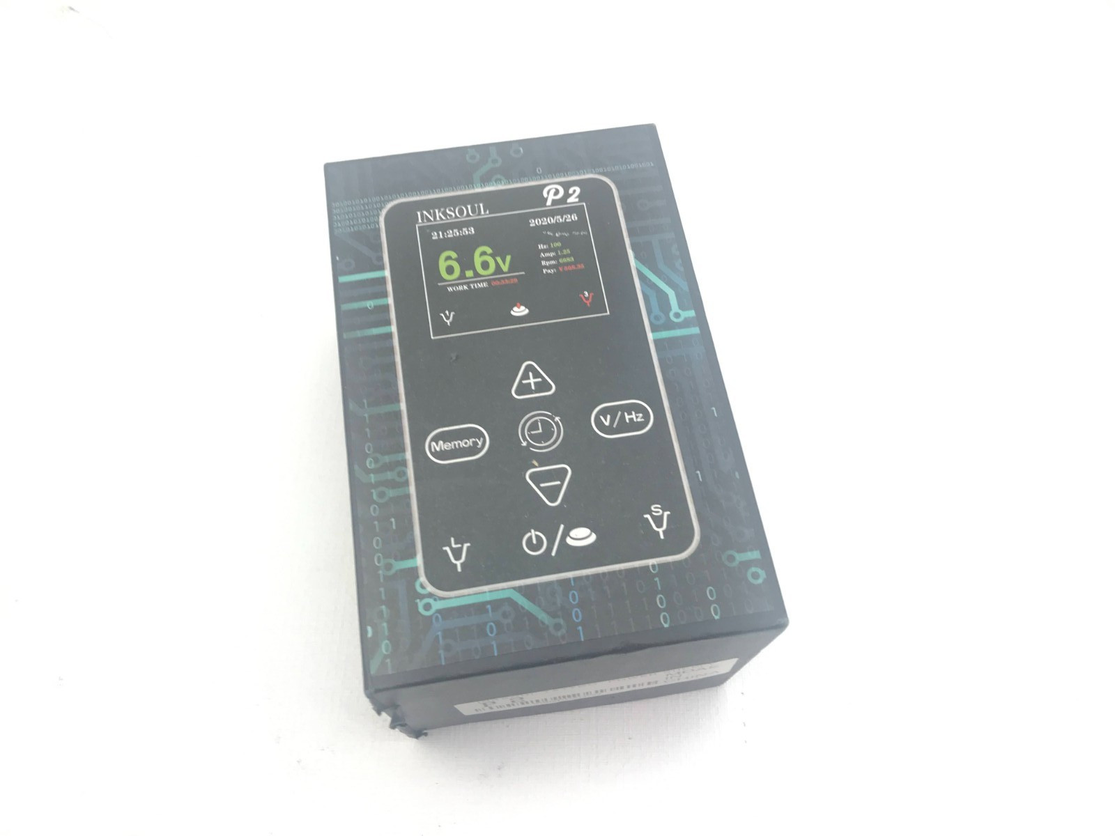 INKSOUL P2 6.6V Tattoo Power Supply Portable - NEW