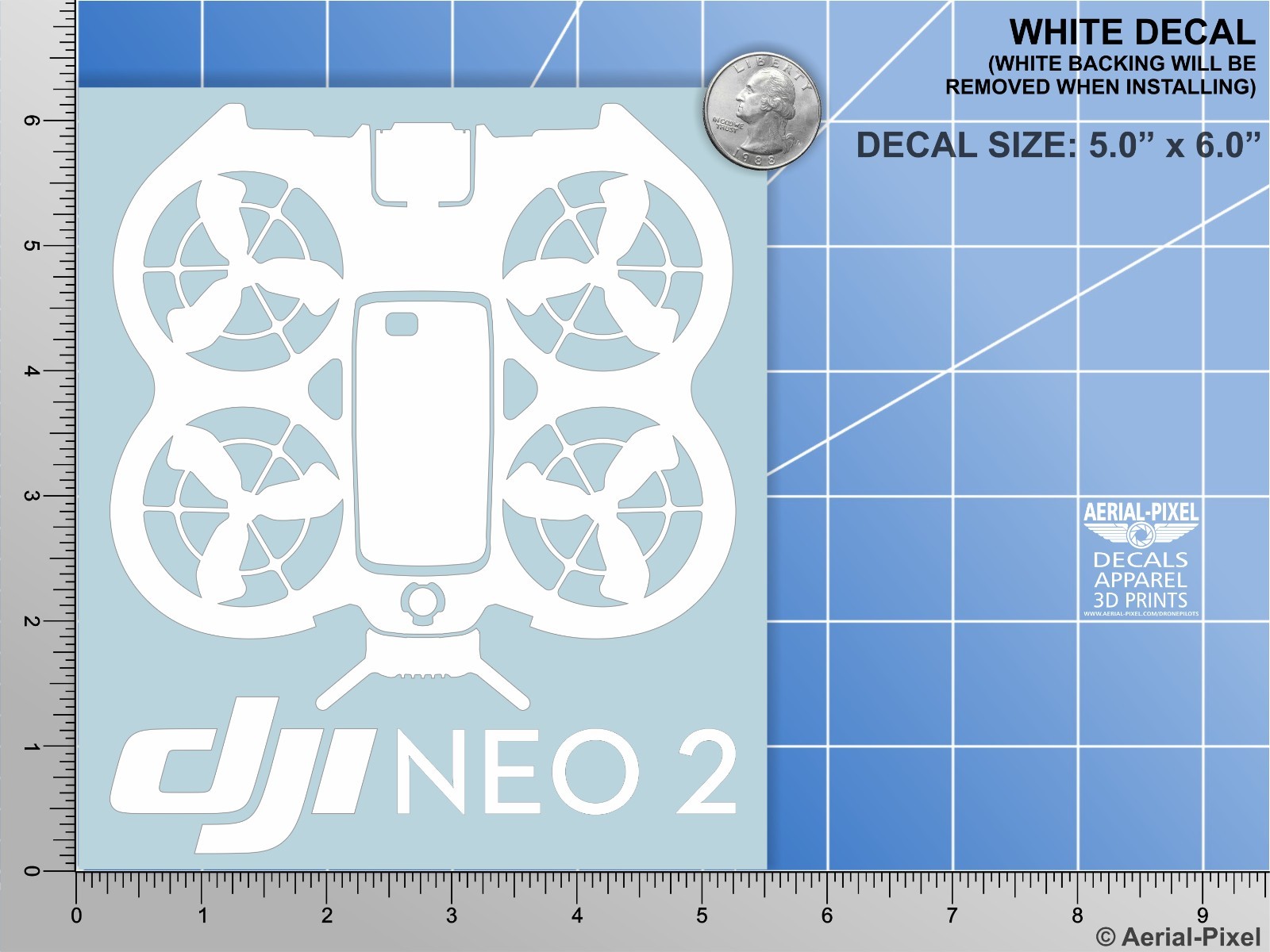DJI Neo 2 Case & Vehicle Decal Drone Sticker