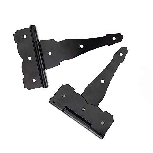 6 Pack 8 inch Heavy Duty Decorative T Strap Tee Hinges Shed Storage Gate Barns