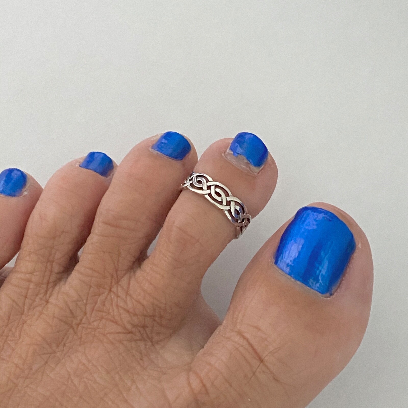 Sterling Silver Celtic Toe Ring, Silver Rings, Celtic Ring, Boho Ring