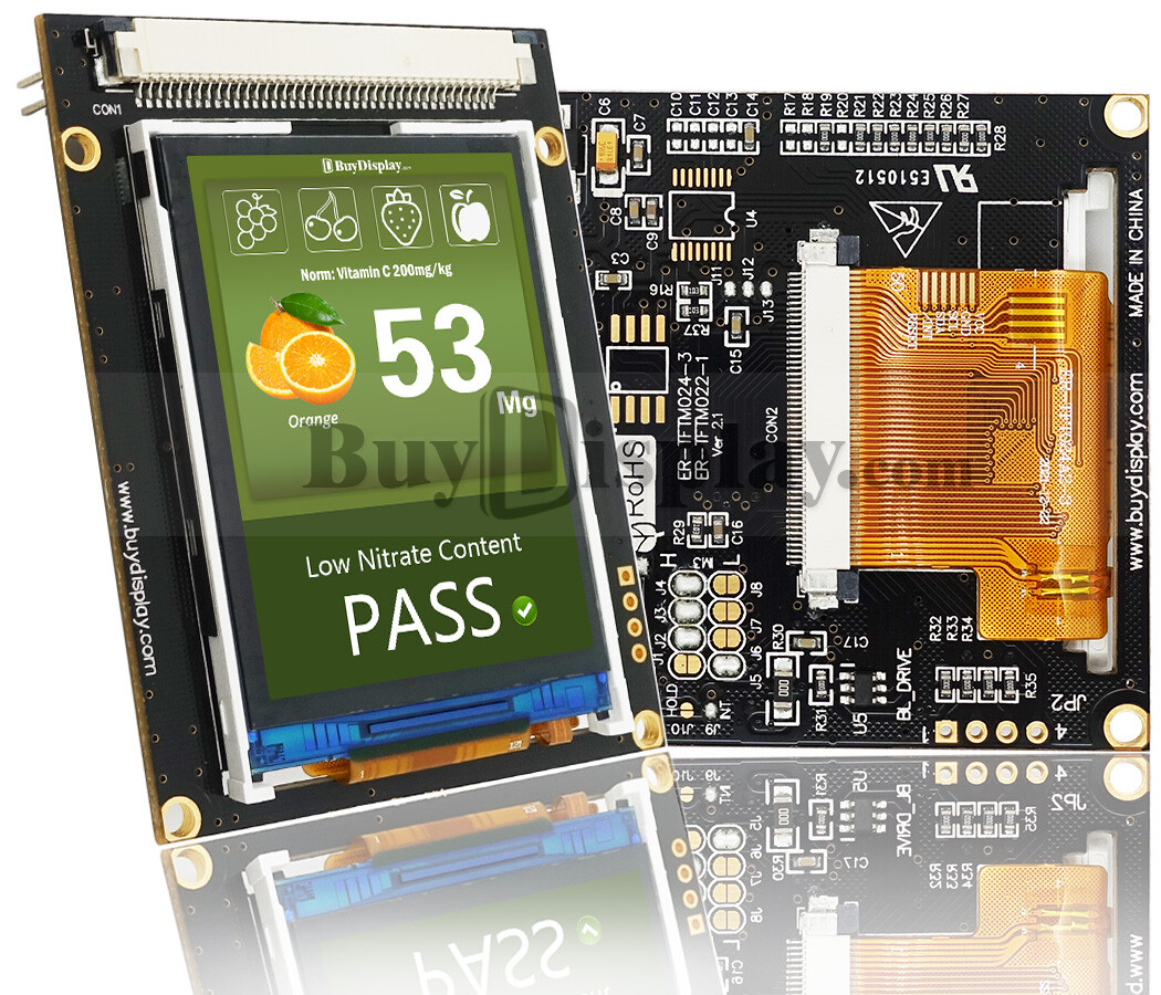 IPS 2.4 inch TFT LCD Display Module w/ Touch Screen,Breakout Board,Tutorial