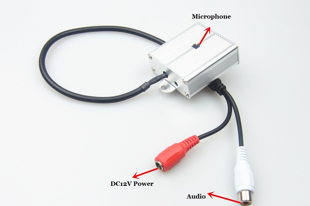 Surveillance RCA CCTV Mic Microphone Sound Monitor Sound RCA Pick-up