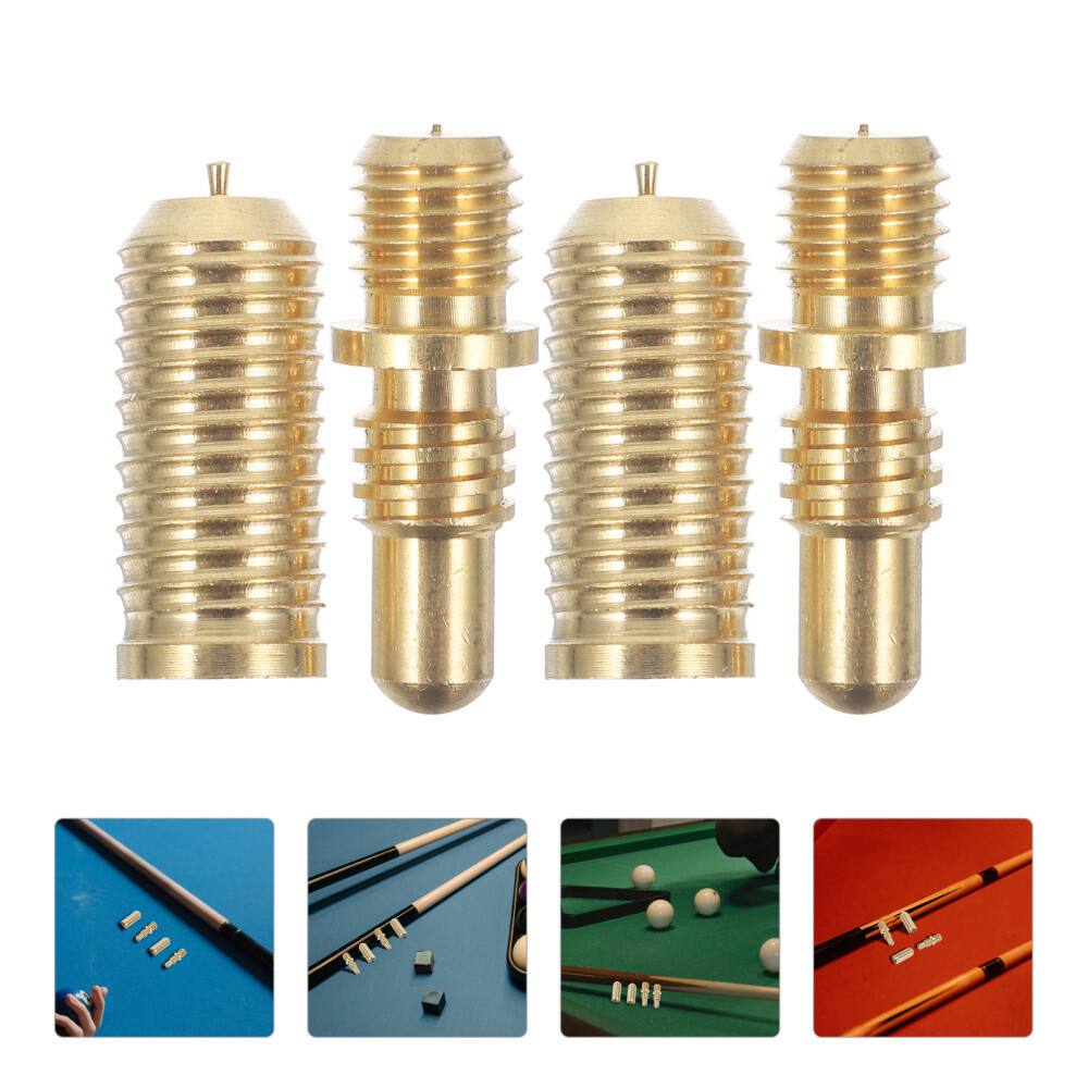 2 Sets Pool Cue Joint Pin Screws Billiard Cue Tip Inserting Screws Billiard Cue