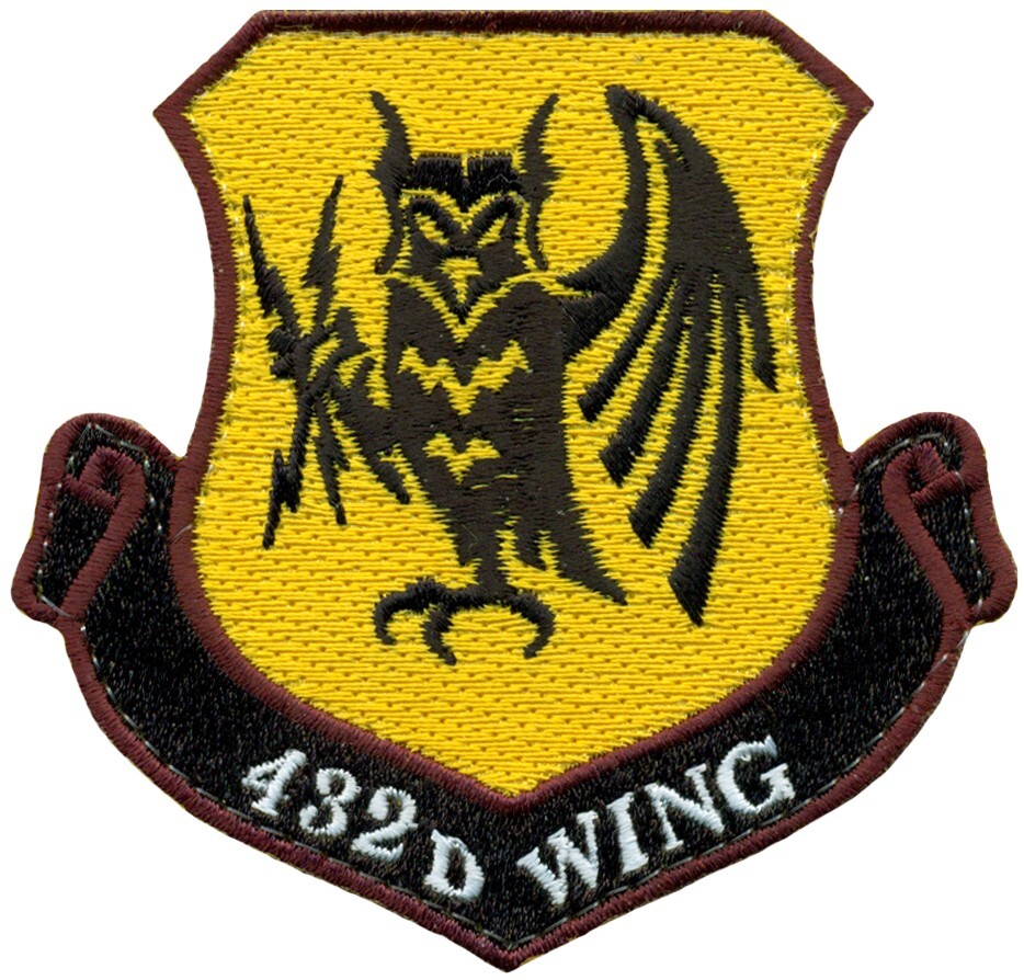 USAF 432d WING PATCH - MORALE