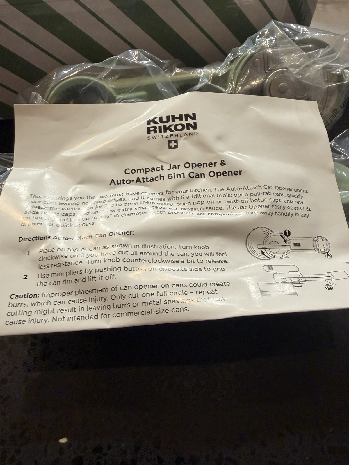 Kuhn Rikon 6-in-1 Deluxe Auto Safety Master Can Opener White Manual Bottle Jar