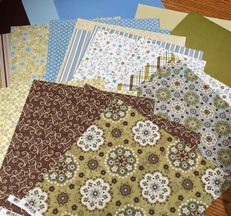 New CHATTERBOX SCRAPBOOK WALL12"X12" CHATEAU 13 DS paper + 15 DS CARDSTOCK