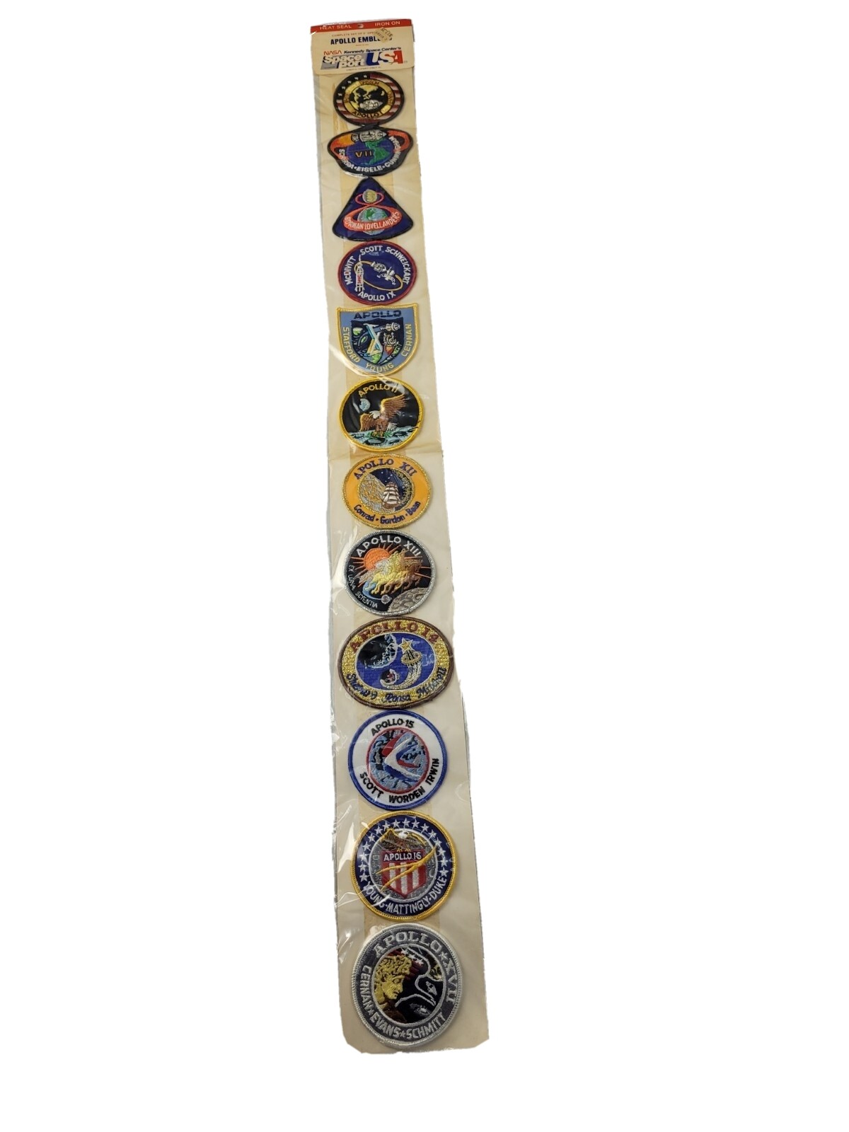 NEW Lot of 12 Vintage Nasa Apollo Missions Complete Set of Patches Astronauts