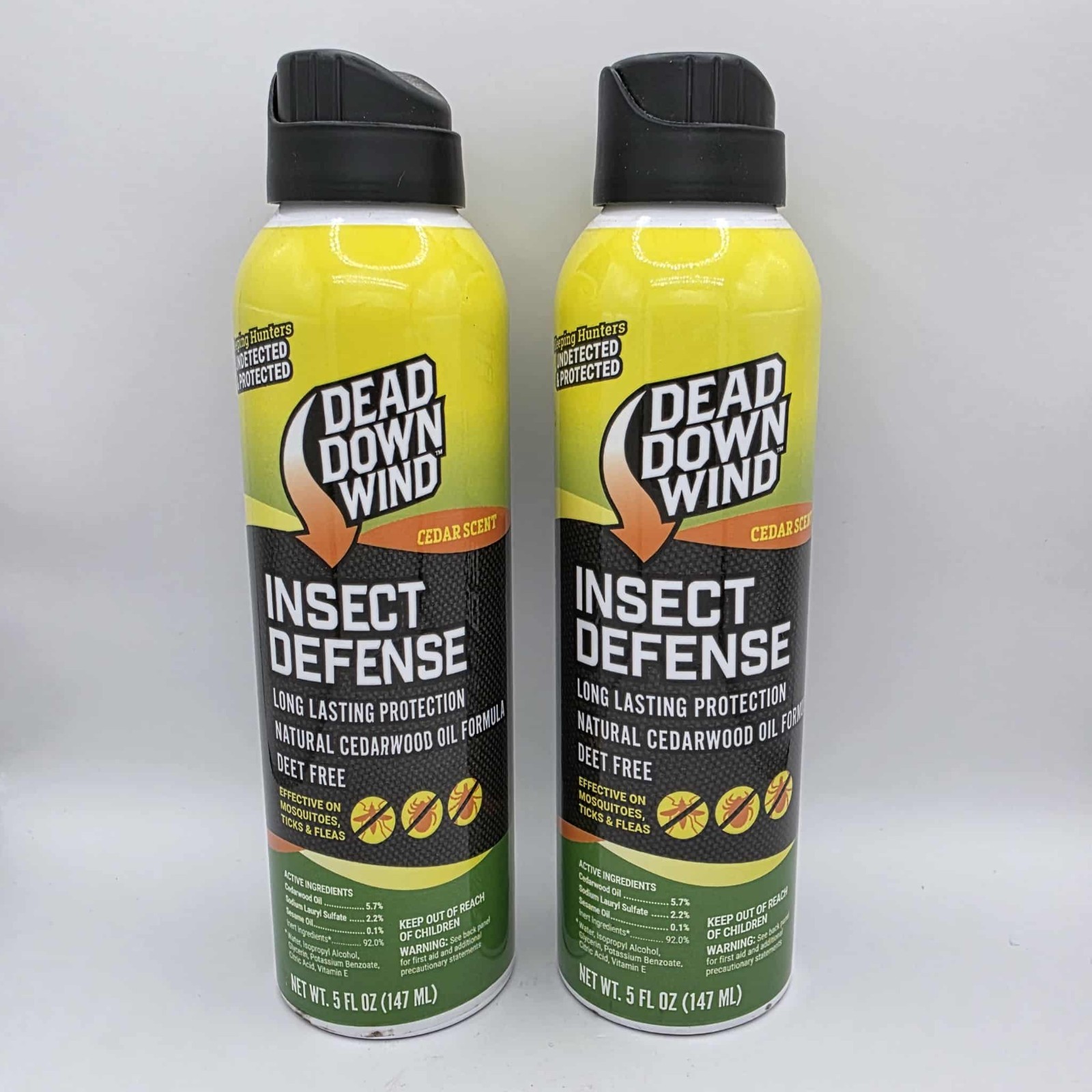 Dead Down Wind Insect Defense Cedar Scent Mosquitoes Ticks Fleas Spray (2 Pack)
