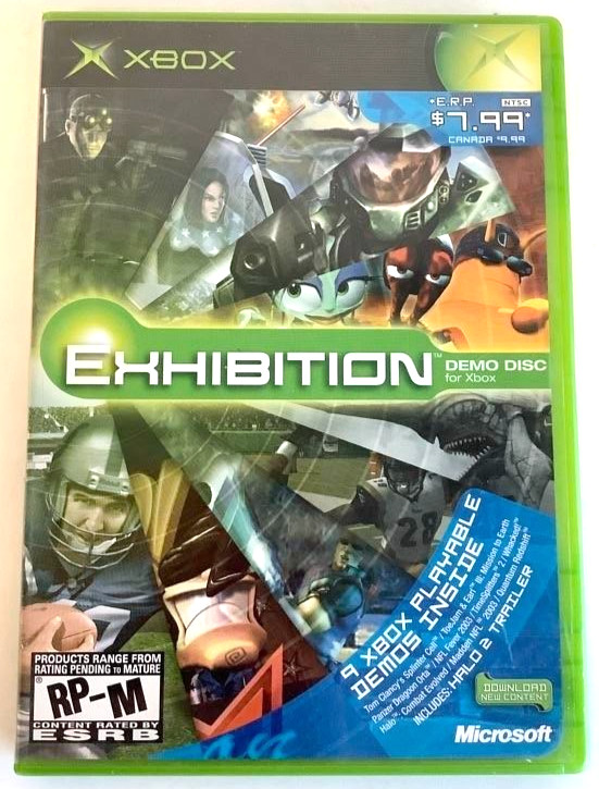 Original Xbox EXHIBITION Demo Disc 9 Playable Game Demos Halo Sports ToeJam Earl