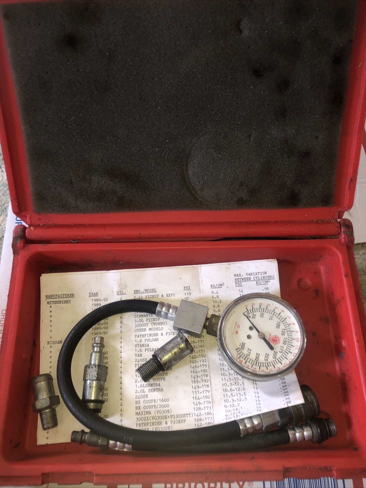 Matco Tools Vintage Compression Tester CT66 With Case