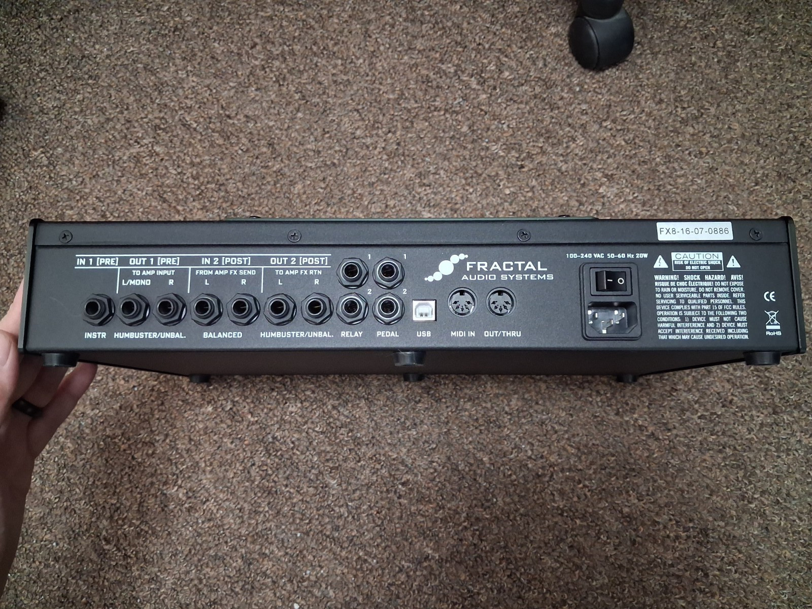 Fractal Audio Fx8 Mark Ii Multi-effects Pedalboard