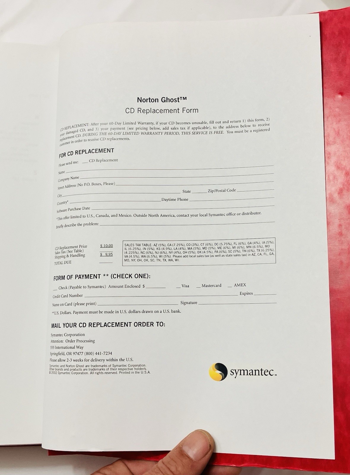 Norton Ghost 2003 User’s Guide Manual Binder Symantec Restore Backup Cloning EXC