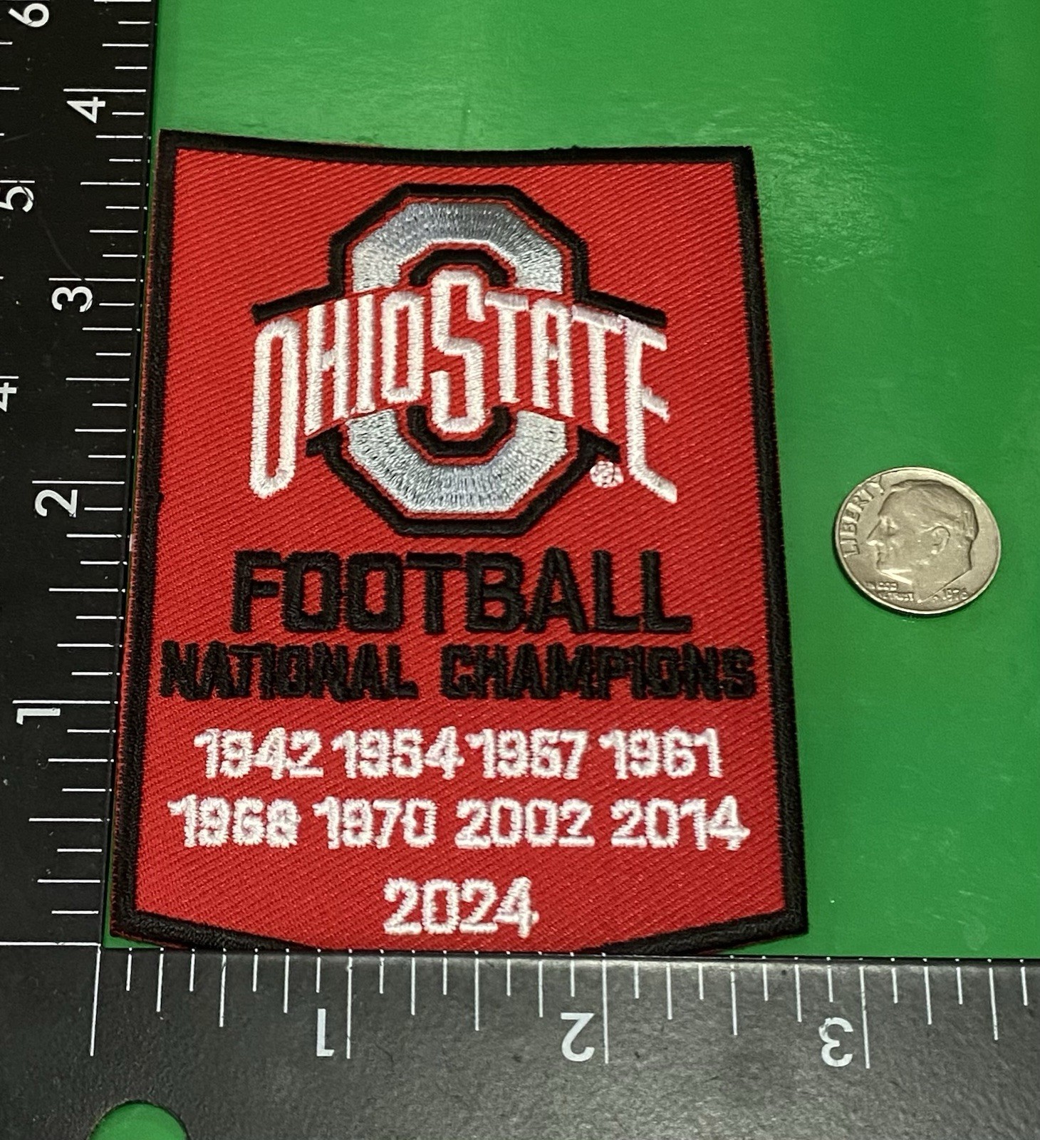 Ohio State ☝️ Buckeyes Unbranded Banner Iron On Patch 🏈 🏀 OS1
