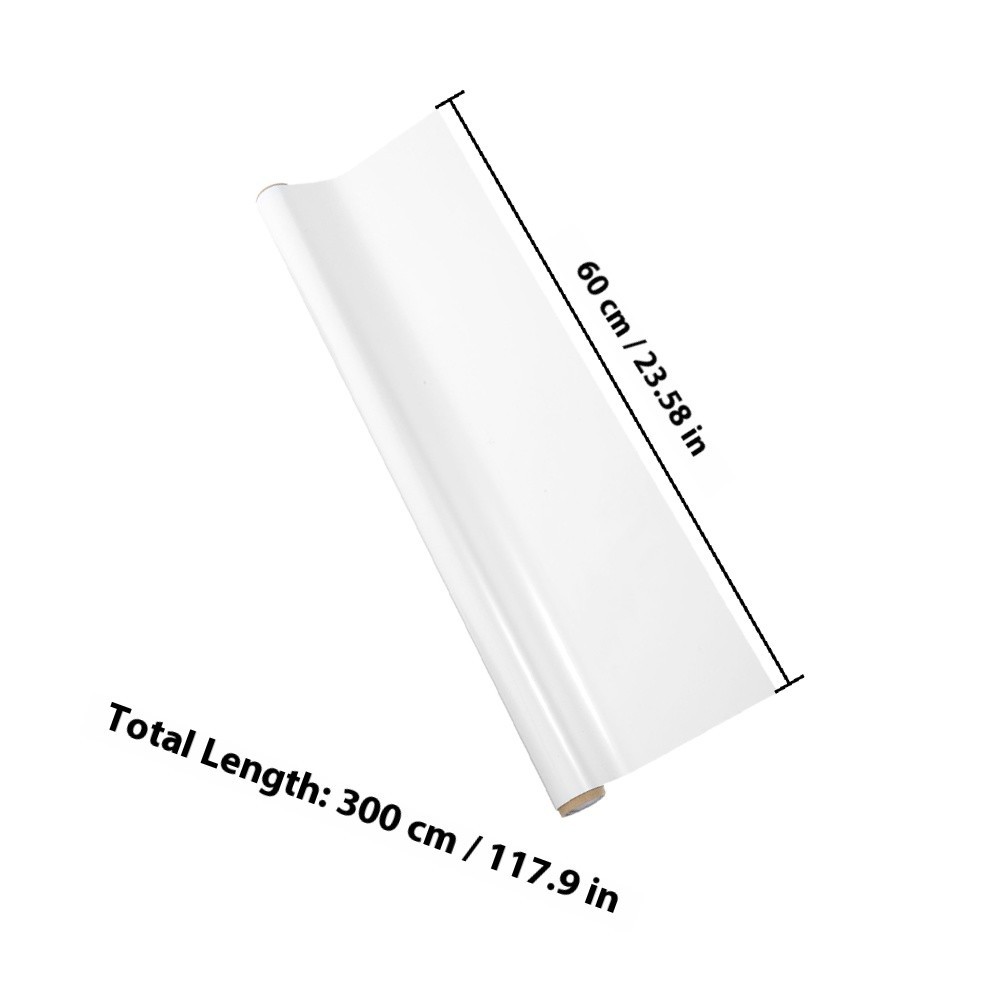 1 Set Static Cling Reusable Whiteboard Sticker for Wall Teaching and Office Use