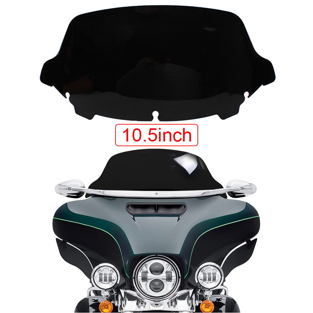 Black 10.5'' Windshield Windscreen for Harley Street Electra Glide 2014 - 2022