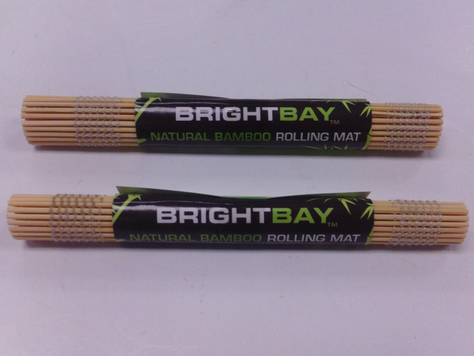BRIGHTBAY NATURAL BAMBOO ROLLING MAT SET OF 2 CIGARETTE ROLLER