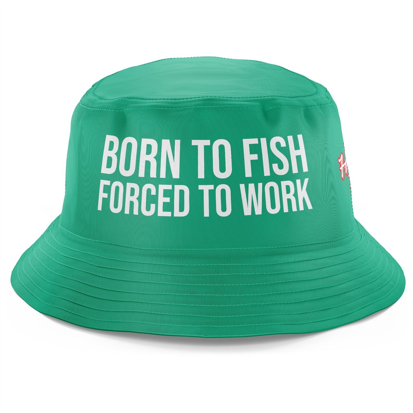 Born to Fish Forced To Work Funny Fishing Gifts Men Bucket Hat Sun Cap