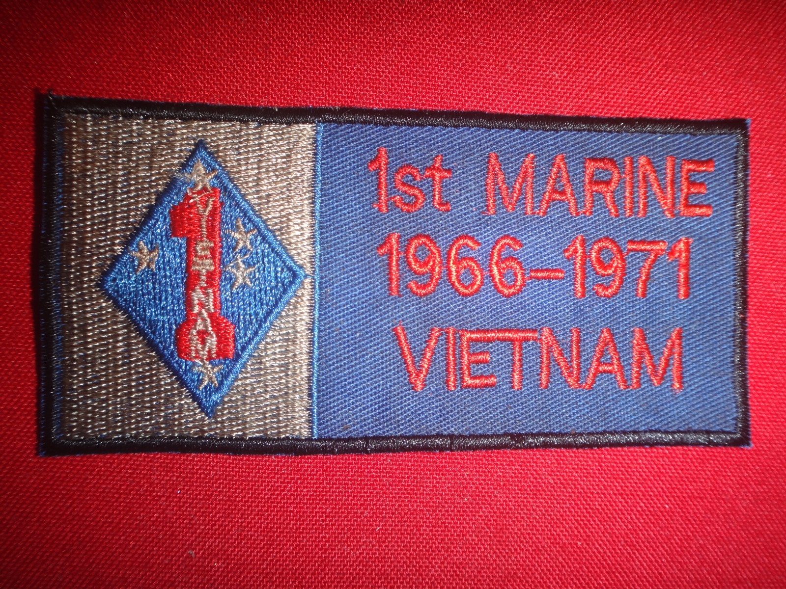Vietnam War USMC 1st Marine Division 1966-1971 In VIETNAM Patch