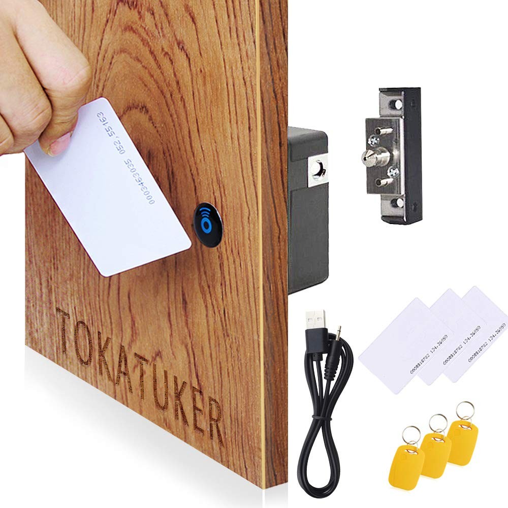 Tokatuker Invisible Cabinet Lock, Hidden Nfc Lock Diy Rfid Latch With
