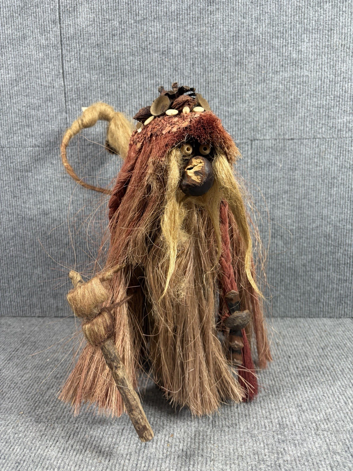 XL 14" Vintage Arensbak Troll with Staff 5 Arts Studio TN Large Handmade Folk