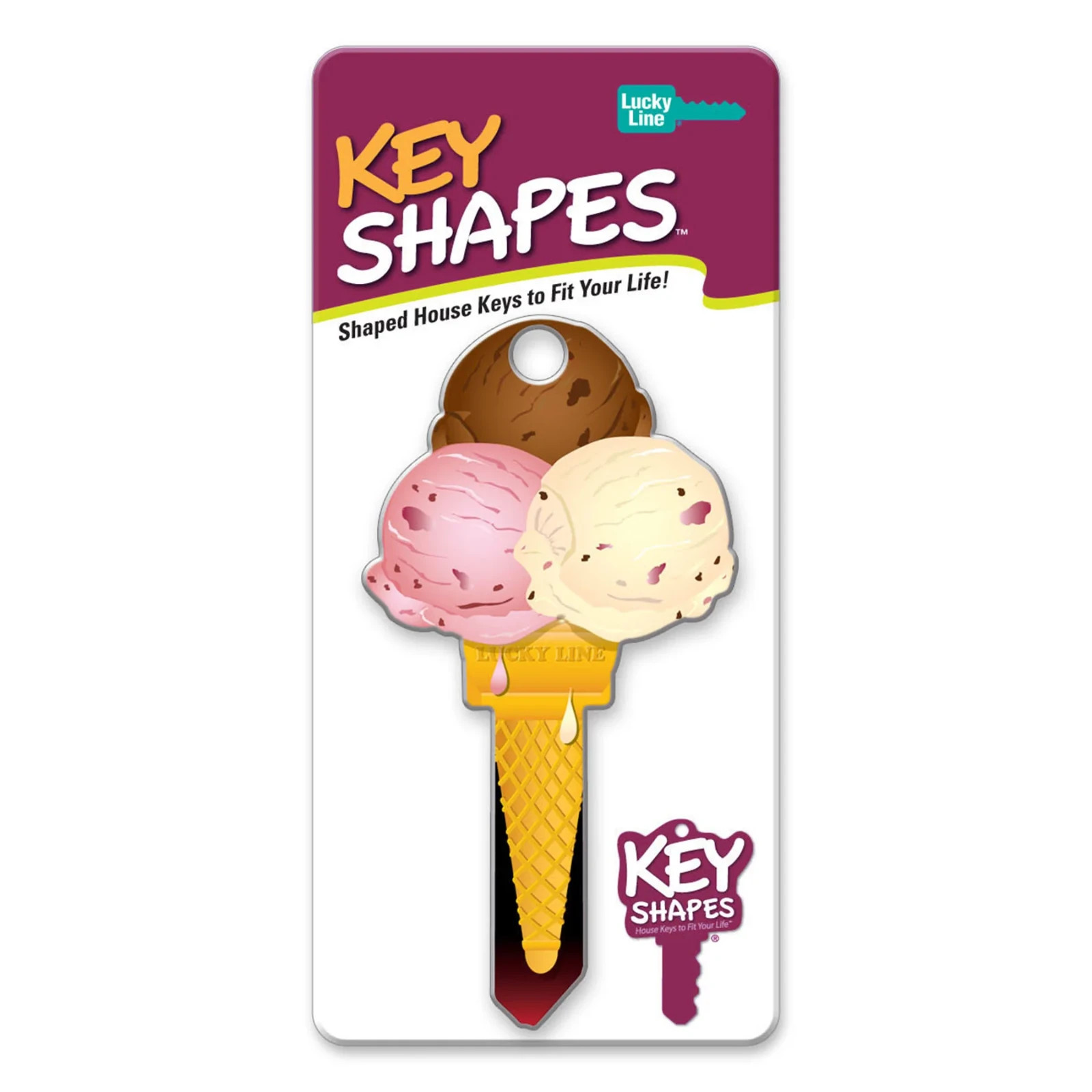LUCKY LINE B111S ICE CREAM CONE SCHLAGE SC1 KEYWAY HOUSE KEY SHAPES