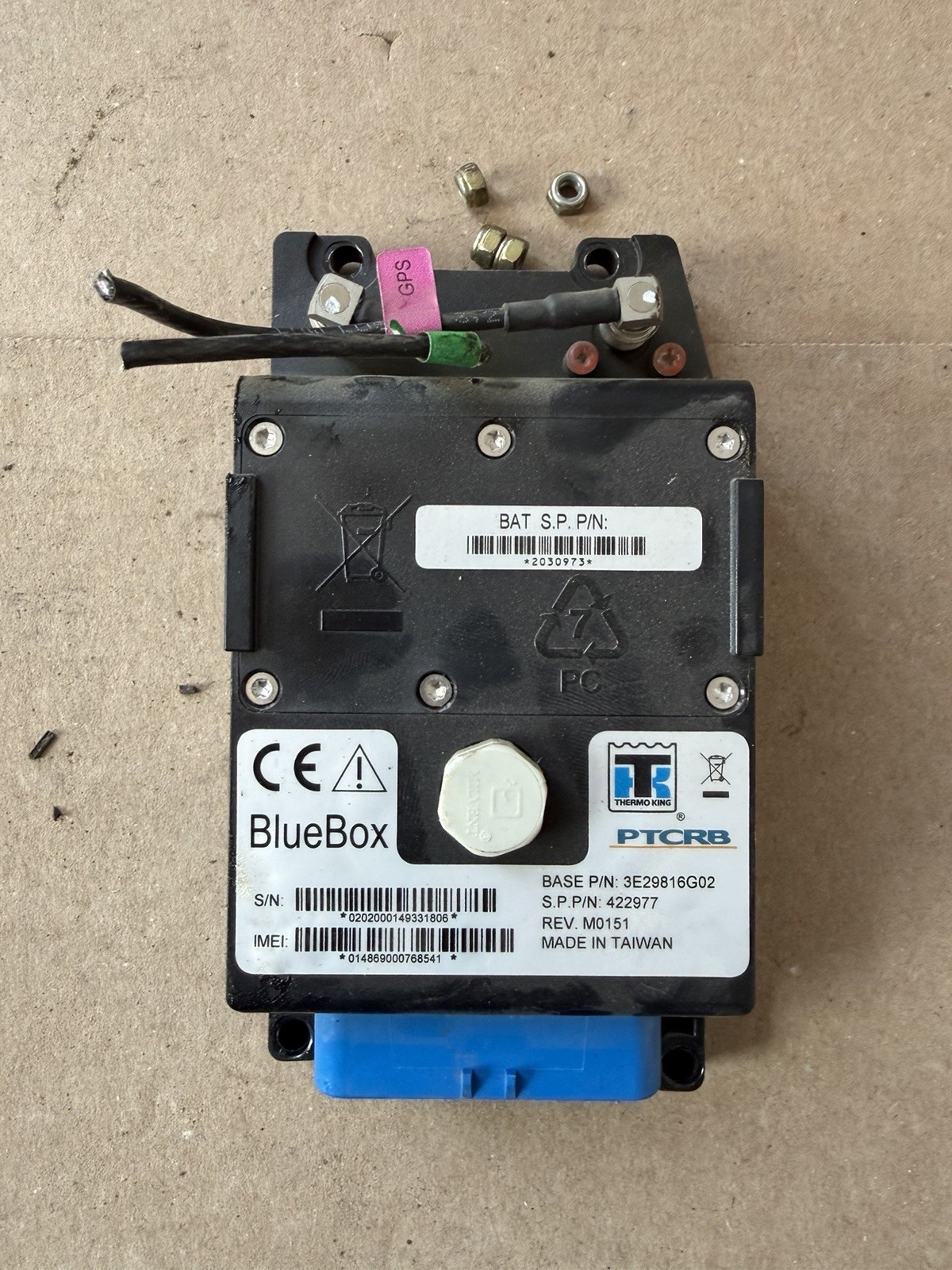 THERMO KING BLUE BOX TRACKING GPS/ GSM MODE BOX S.P.P/N 424475  425475