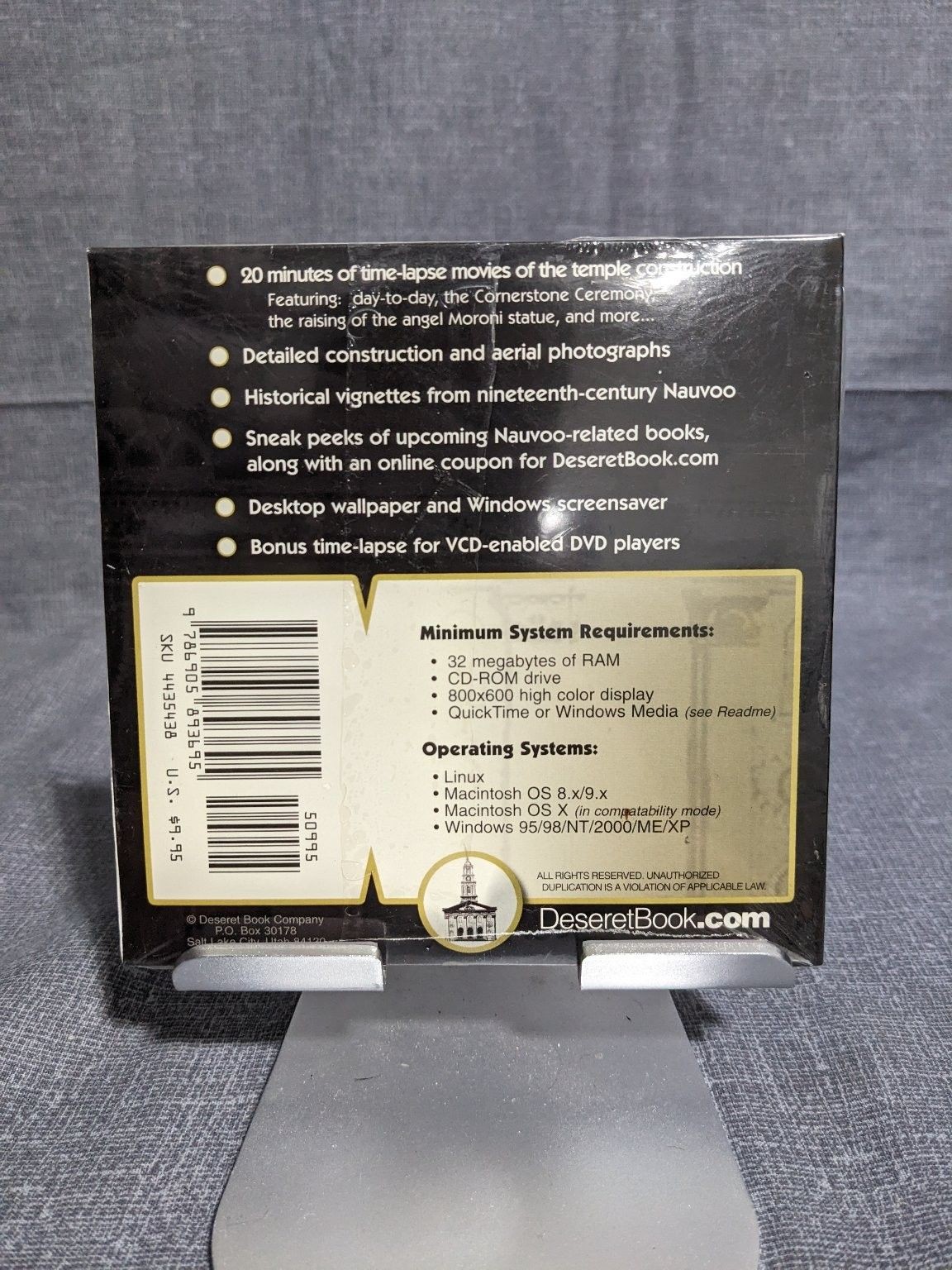 Nauvoo History in the Making Commemorative CD-ROM Vintage Computer Software