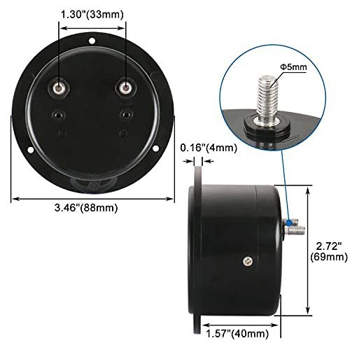 User-Friendly DC 0-15V Analog Voltmeter with Tuning Button and Clear Scale