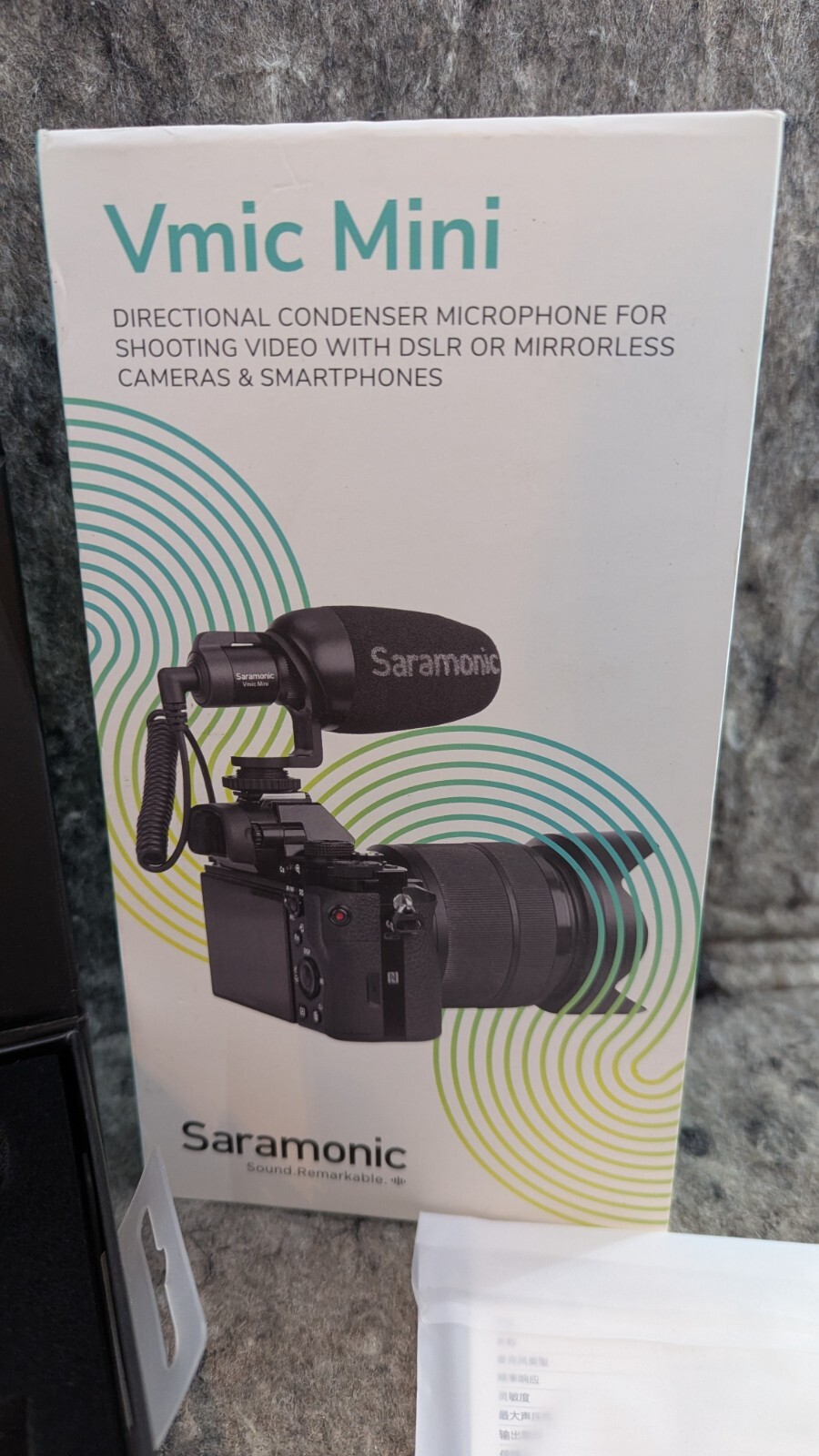Saramonic Vmic Mini Ultra-compact Camera-Mount Shotgun Microphone/iPhone🔥New🔥