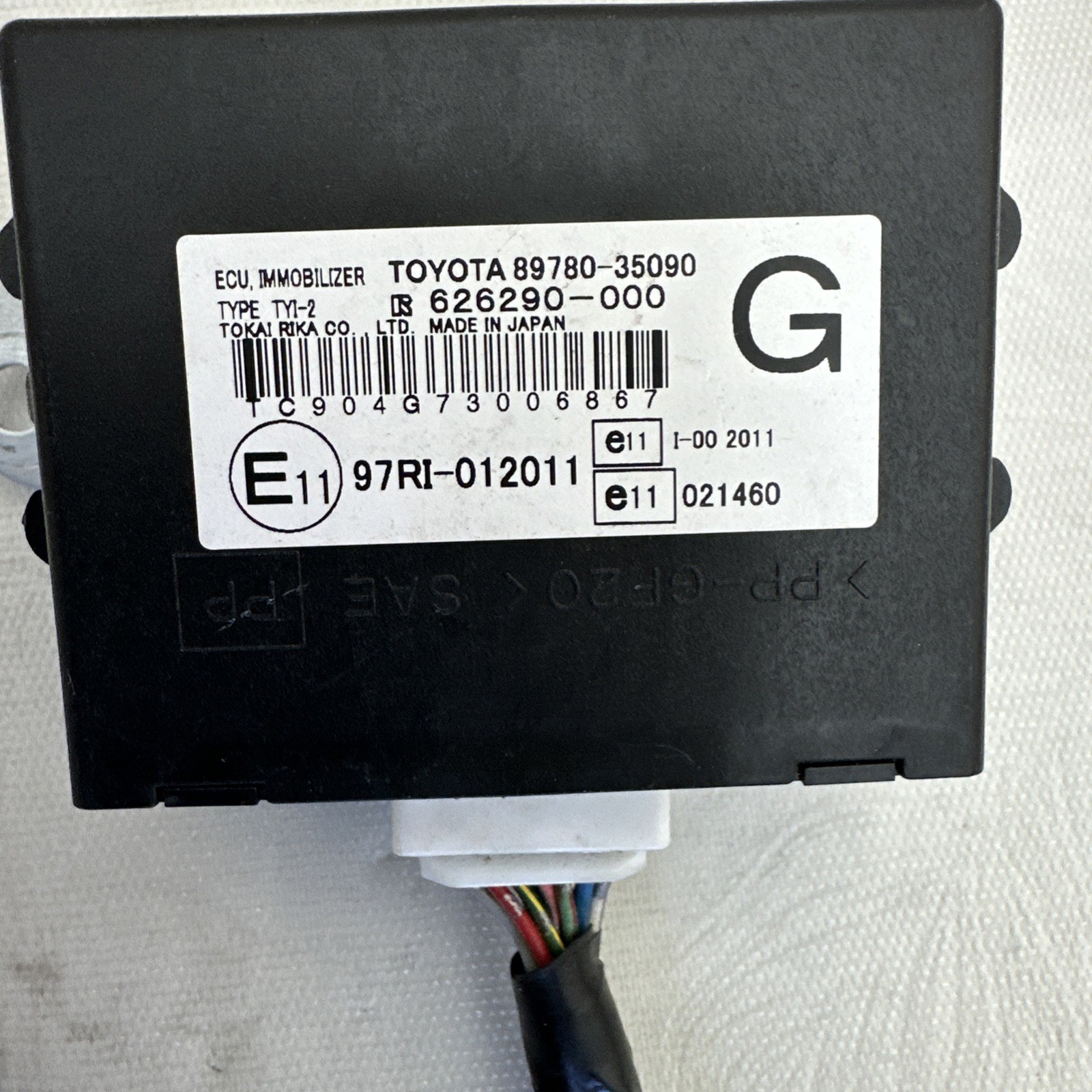 2003-09 Toyota 4Runner  ECU IMMOBILIZER CONTROL UNIT OEM JDM USED P#89780-35090