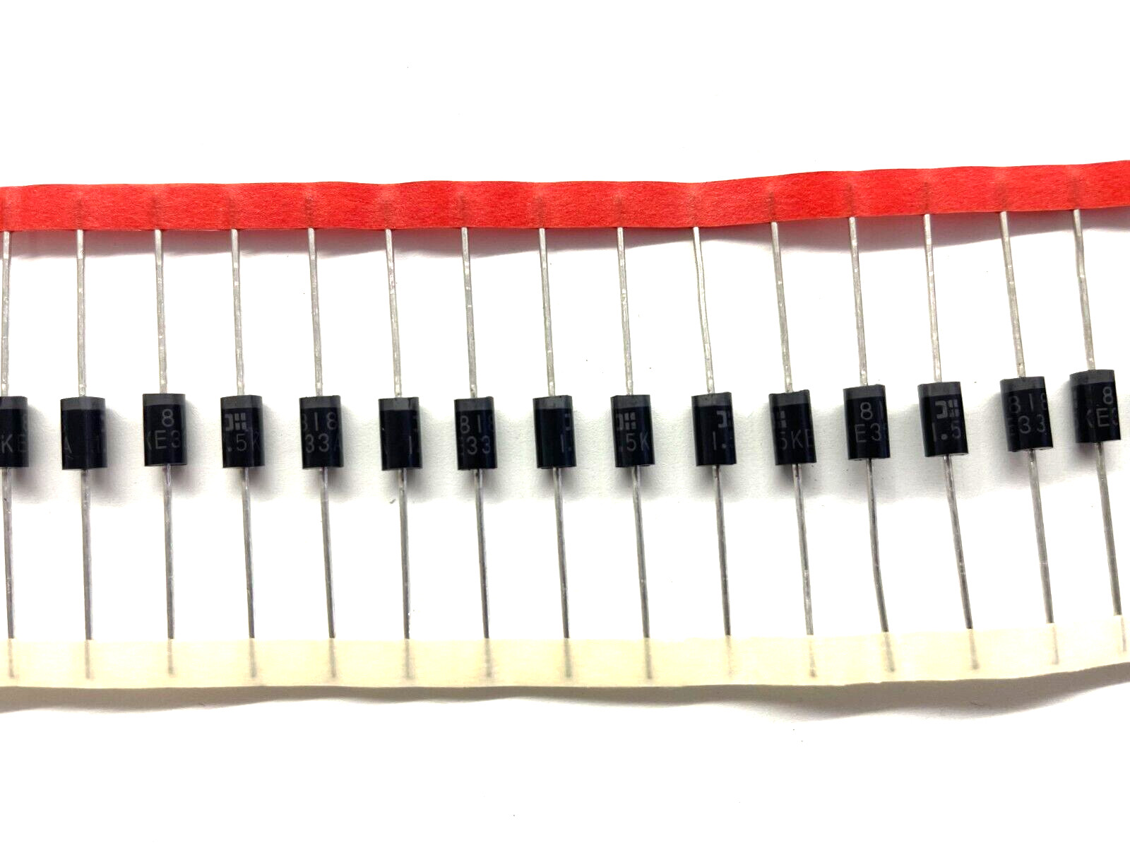 (100 PIECE LOT) 1.5KE33A, 1.5KE33A/4, TVS DIODE 28.2VWM 45.7VC DO201