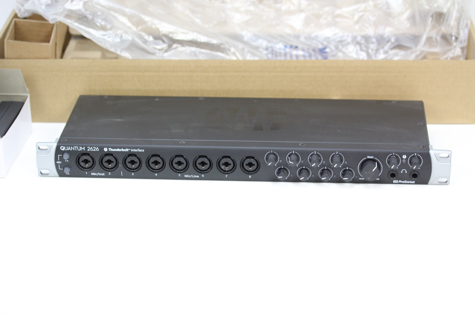 PreSonus Quantum 2626 Thunderbolt 3 Audio Interface open box w/ power supply