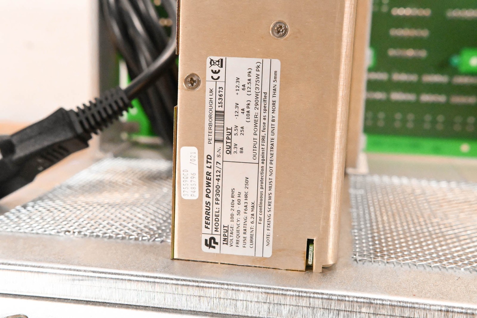 Solid State Logic C300 HD Power Distribution Assembly w/Ferrus Power PSU CG01U0C