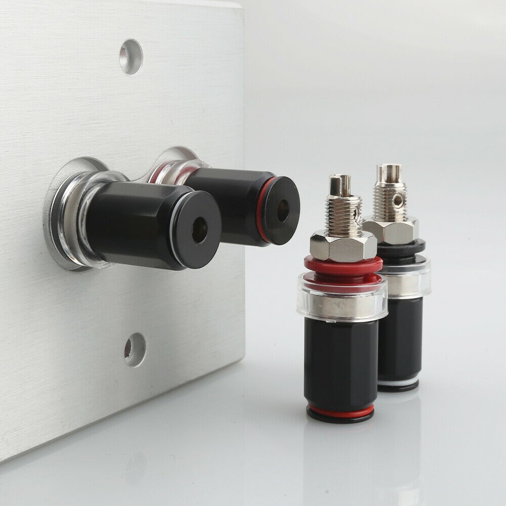 4Pcs 24K HI-END Audio Post HiFi Amplifier Speaker Binding Post Socket Terminal