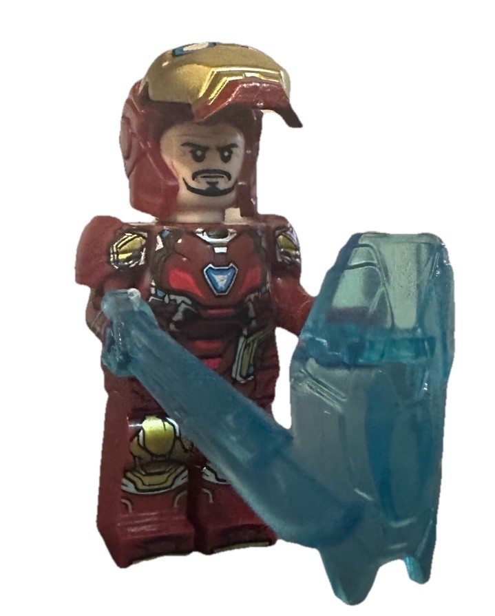 LEGO Iron Man Minifigure - Shield Sword Marvel Avengers Tony Stark
