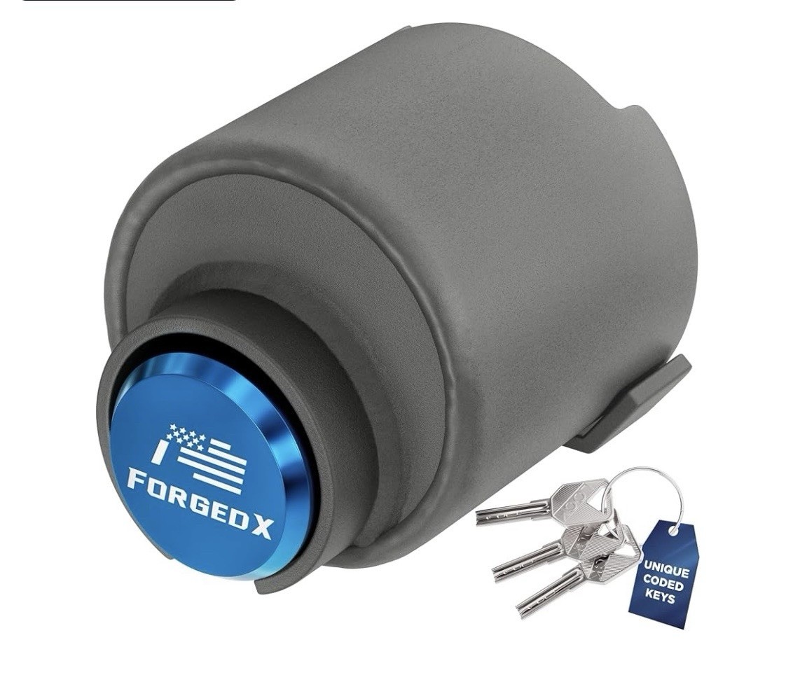 Forged X trailer Lock Heavy Duty Anti Theft Locks (blue)