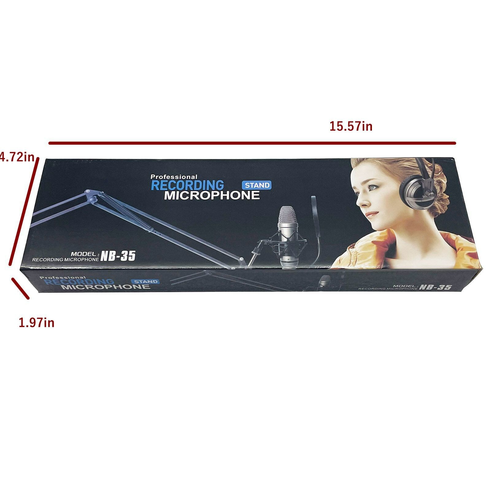 Universal Desk Cantilever Microphone Stand Foldable Adjustable Tripod MIC Holder
