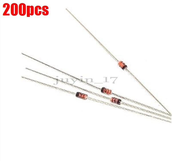 200Pcs DO-35 Switching Signal Doide 1N4148 IN4148 Ic New bc