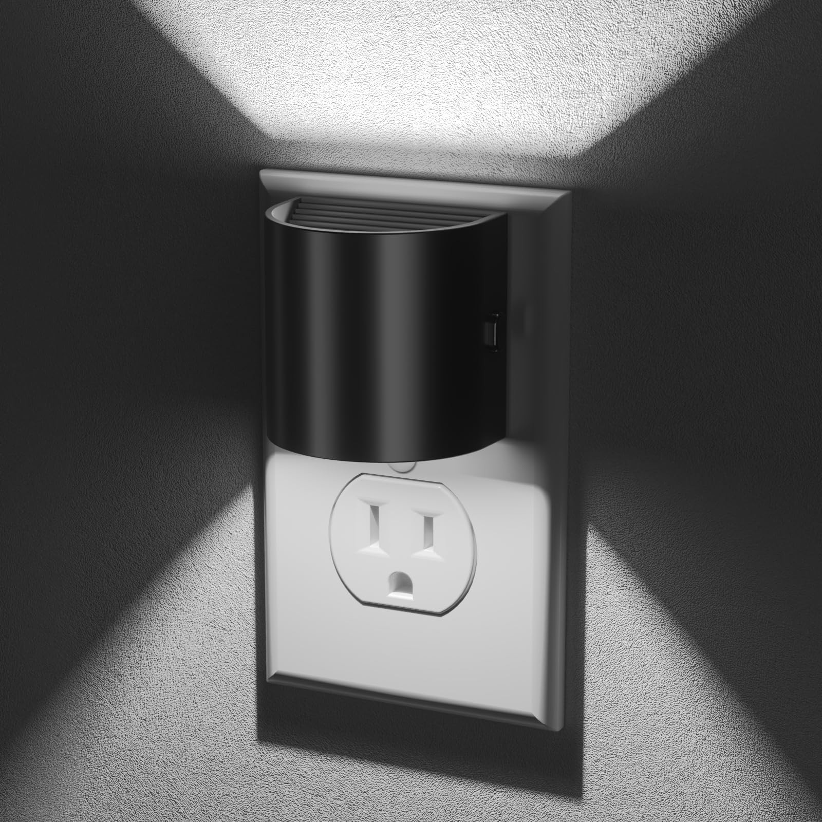 Night Light, Lights Plug into Wall, 2 Pack, Dim LED 2 pack, White-3.0