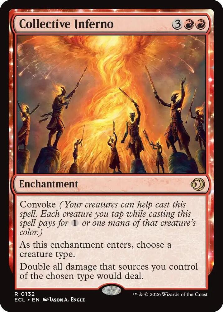 1x Collective Inferno - Lorwyn Eclipsed - NM  -  MTG