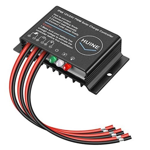 20A 12V 24V Auto IP68 Waterproof PWM Solar Charge Controller Solar Panel