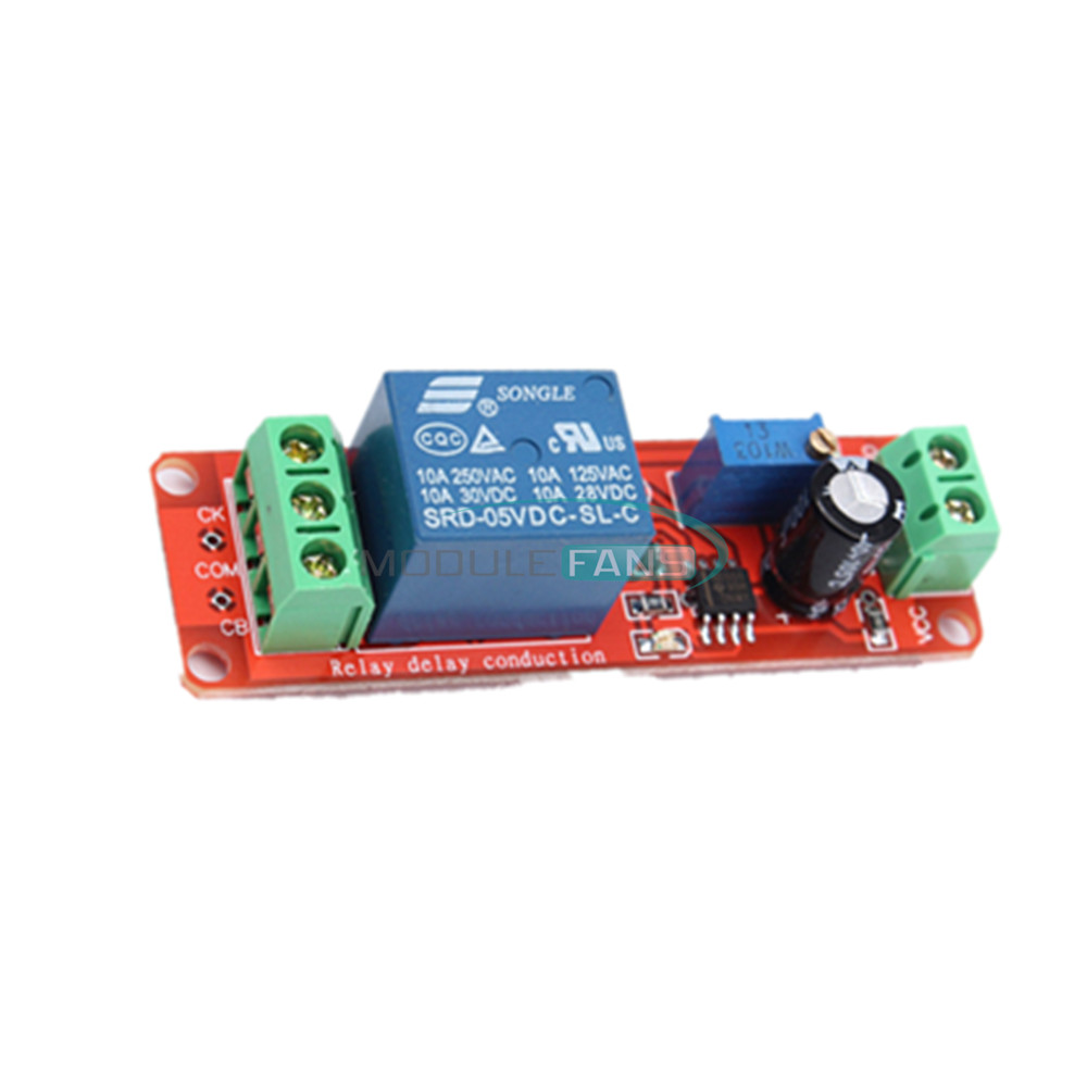 DC 5V Delay relay shield NE555 Timer Switch Adjustable Module 0~10S