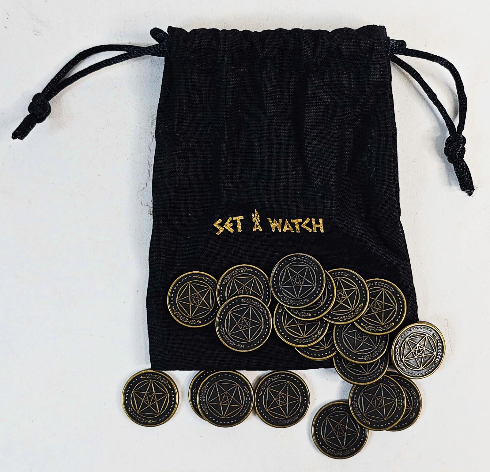 Set a Watch Coins + Pouch by Rock Manor Games