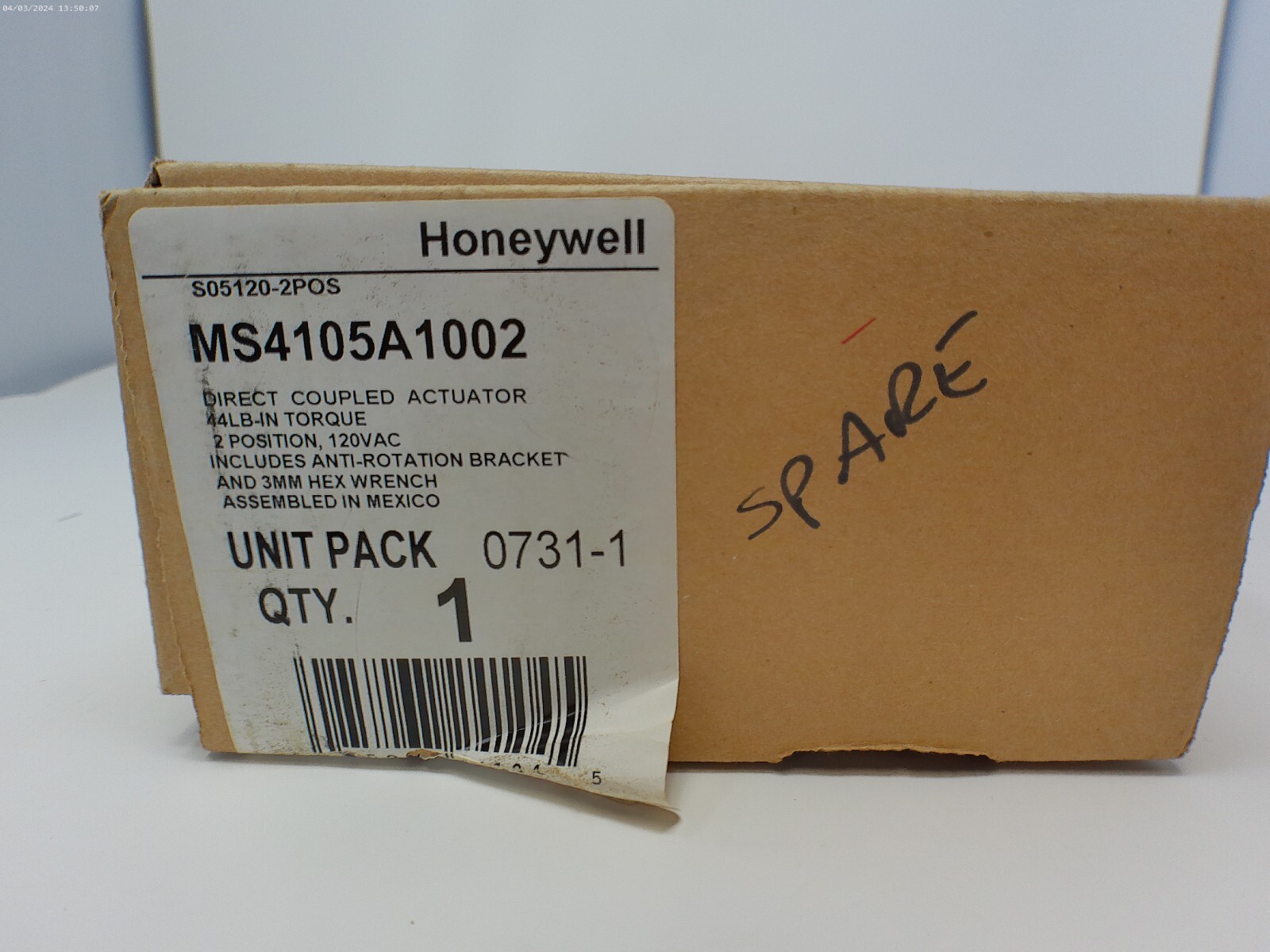Honeywell MS4105A1002 Direct Coupled Actuator