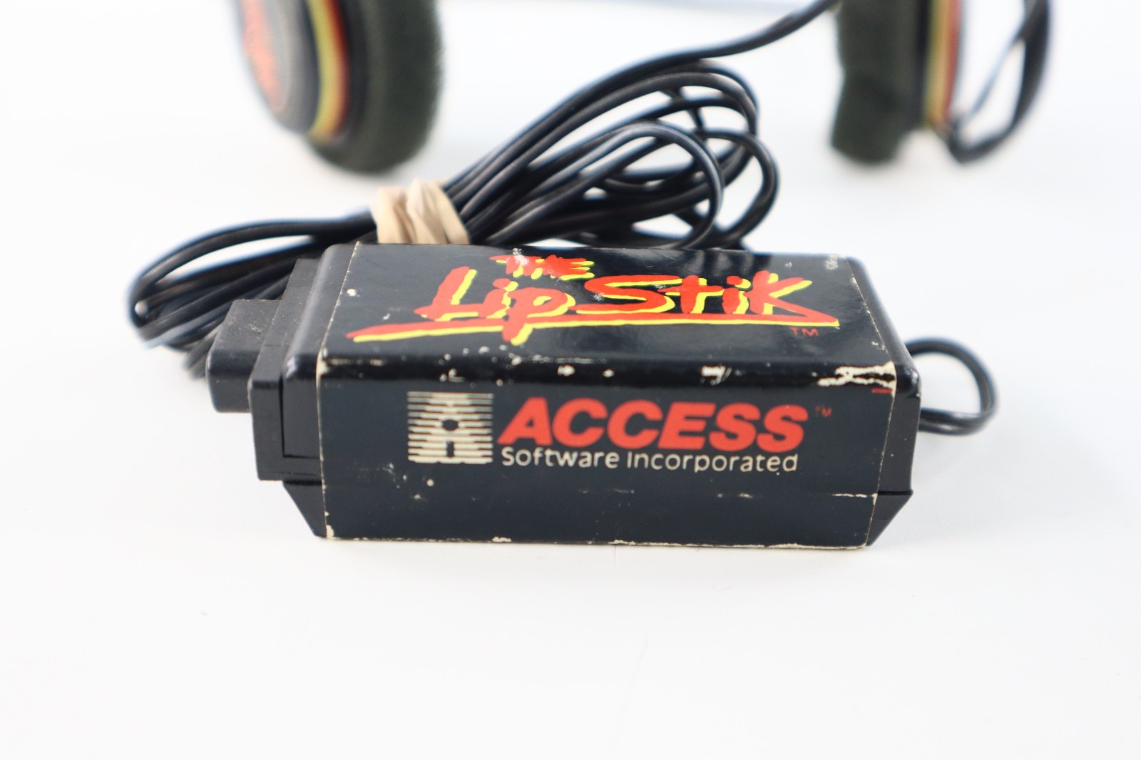 Vtg Access Software The LipStik Black Headset Microphone PC Working Tested